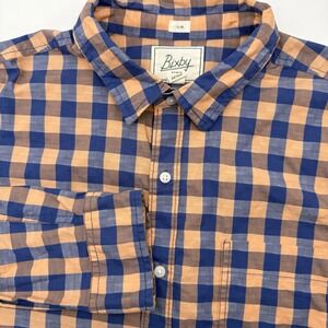 Bixby Slim Fit Men's Long Sleeve Multicolor XL Check Button Up Cotton‎ Pocket